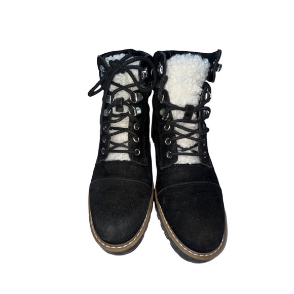 Time and Tru women’s hiker boots Sz 7.5 Suede Black - Picture 1 of 12